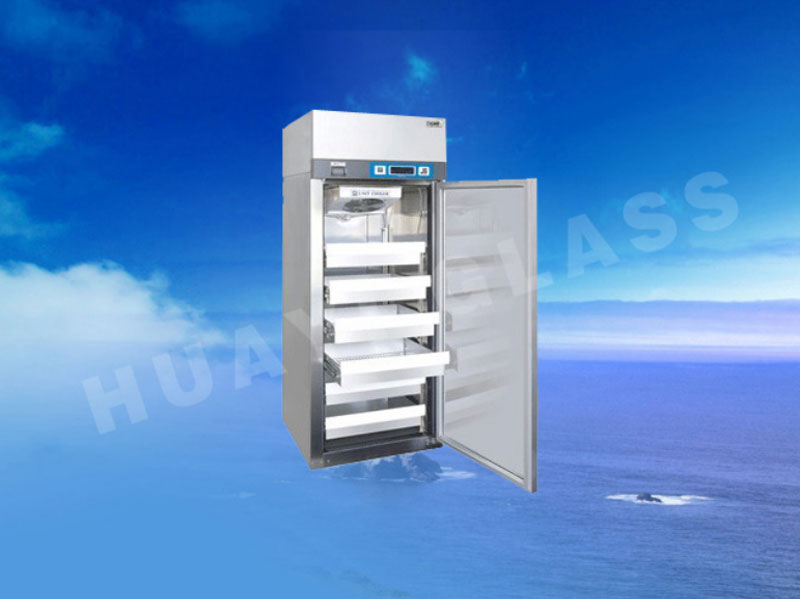 Biological medical cabinet glass door