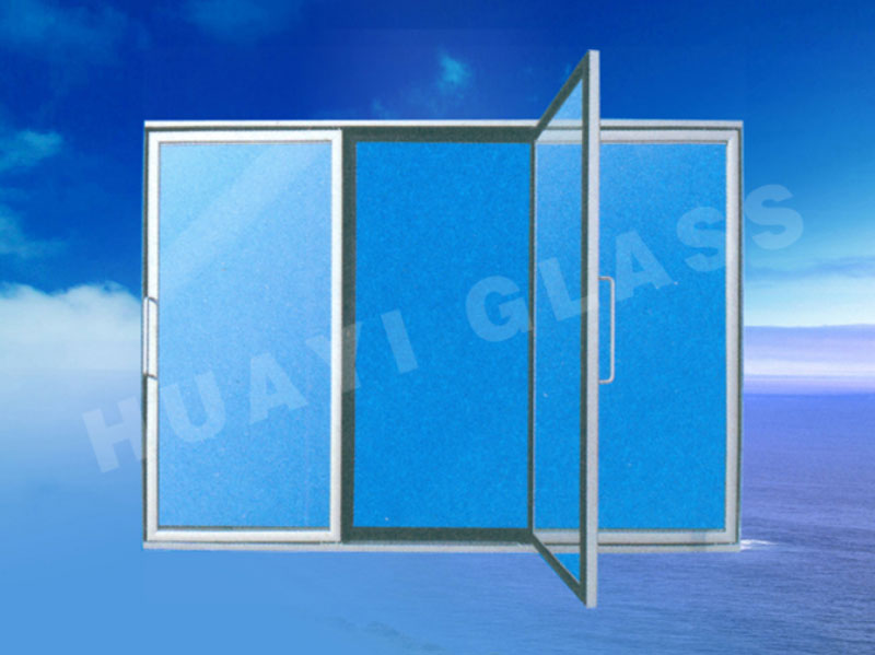 Supermarket display cabinet glass door & frame system